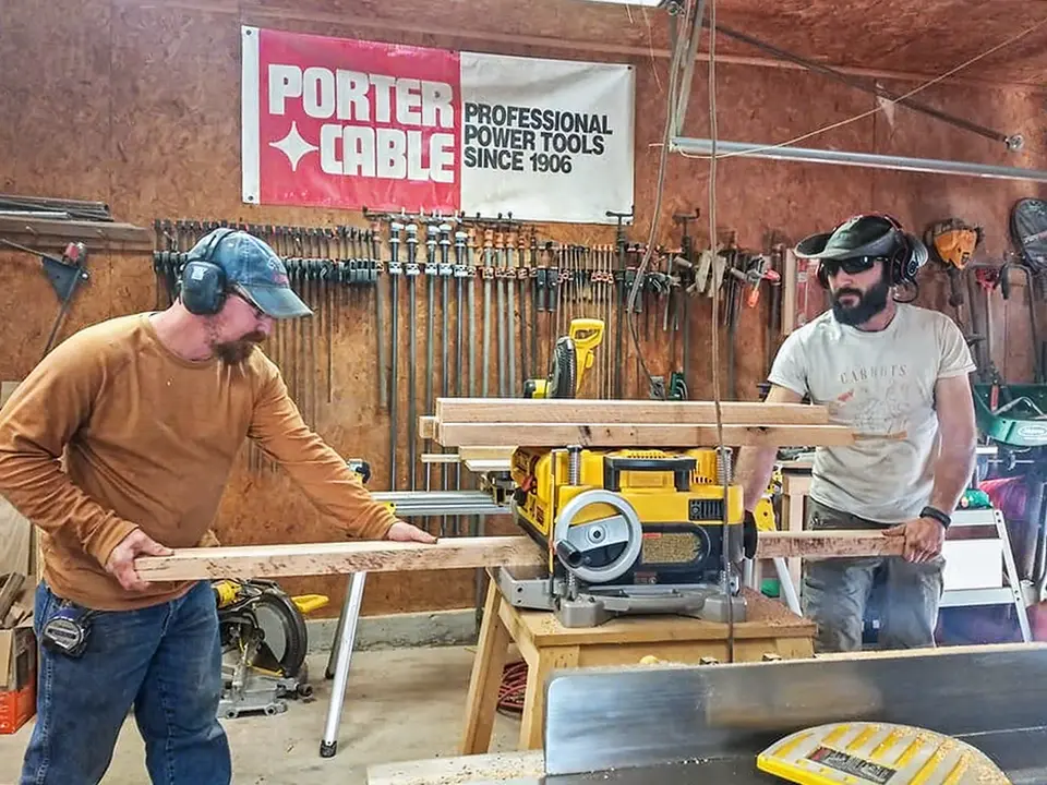 Custom woodworking and design fabrication in progress