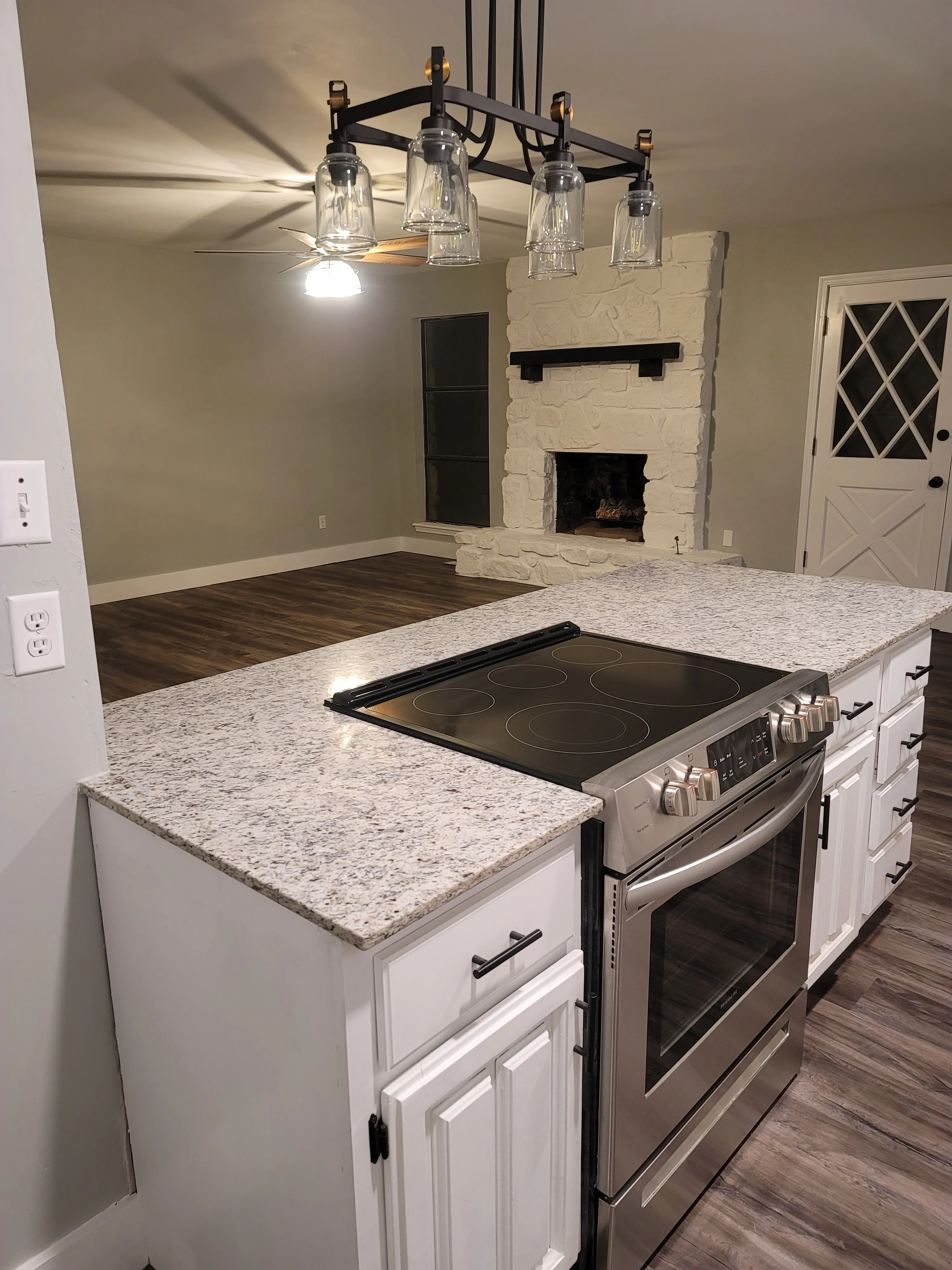 After kitchen remodel in Tulsa with brighter finishes and improved workspace flow