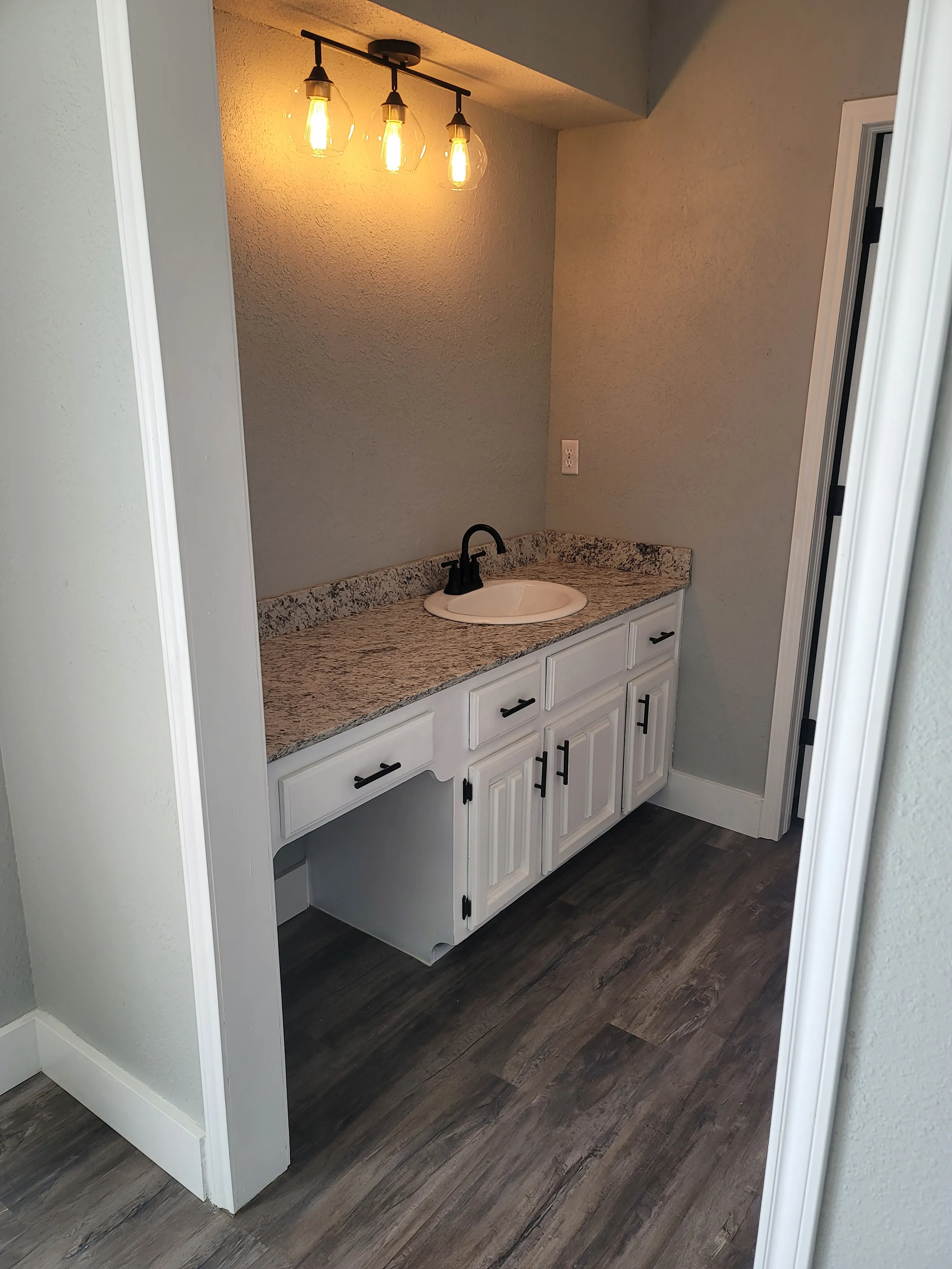 After master bathroom shower remodel showing cleaner lines and improved function
